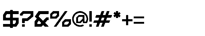 Arctic7 Regular Font OTHER CHARS