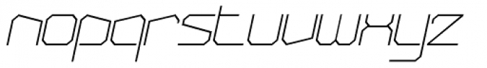 ArcticPatrol Thin Italic Font LOWERCASE