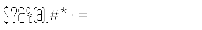 Arctos Sans Thin Font OTHER CHARS