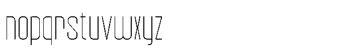 Arctos Sans Thin Font LOWERCASE