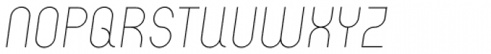 Arcus ExtraLight Italic Font UPPERCASE