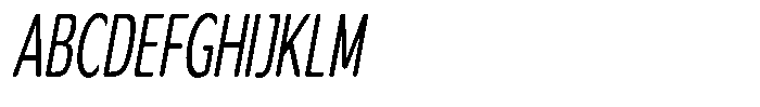 Ardelin Soft BoldCondSlant Font UPPERCASE
