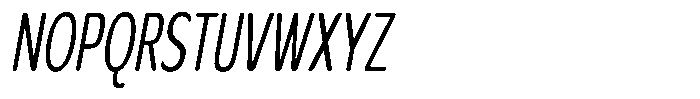 Ardelin Soft BoldCondSlant Font UPPERCASE