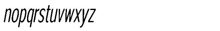 Ardelin Soft BoldCondSlant Font LOWERCASE