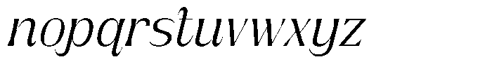 Ardellea Italic Font LOWERCASE