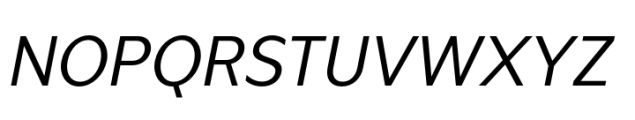 Ardena Book Oblique Font UPPERCASE