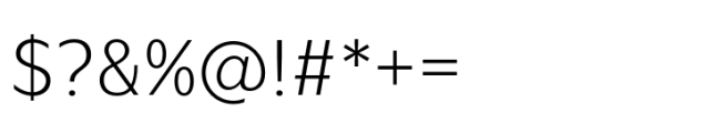 Ardena Extra Light Font OTHER CHARS
