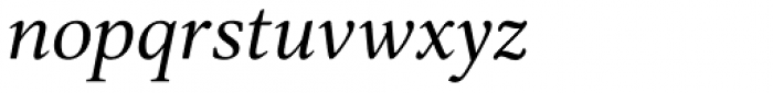 Ardentia Italic Font LOWERCASE