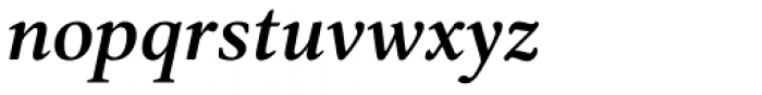 Ardentia Semibold Italic Font LOWERCASE