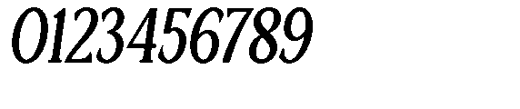 Ardiga Bold Condensed Italic Font OTHER CHARS