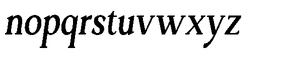 Ardiga Bold Condensed Italic Font LOWERCASE