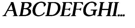 Ardiga Bold Expanded Italic Font UPPERCASE