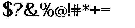 Ardiga Bold Expanded Font OTHER CHARS