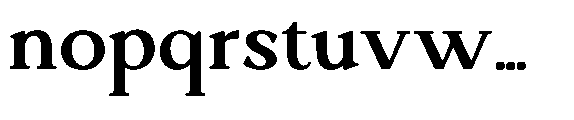 Ardiga Bold Expanded Font LOWERCASE