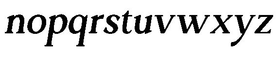 Ardiga Bold Italic Font LOWERCASE