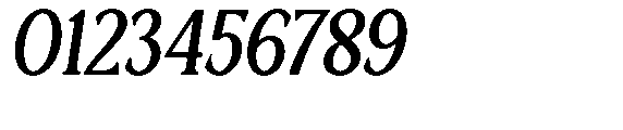 Ardiga Bold Semi Condensed Italic Font OTHER CHARS