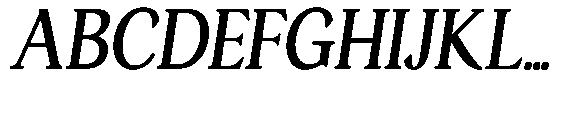 Ardiga Bold Semi Condensed Italic Font UPPERCASE