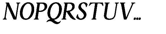 Ardiga Bold Semi Condensed Italic Font UPPERCASE