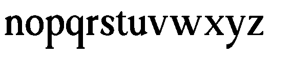 Ardiga Bold Semi Condensed Font LOWERCASE