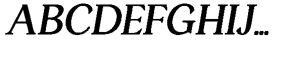 Ardiga Bold Semi Expanded Italic Font UPPERCASE