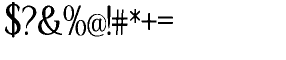 Ardiga Condensed Font OTHER CHARS