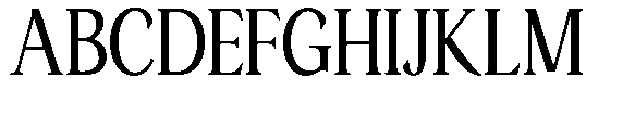 Ardiga Condensed Font UPPERCASE