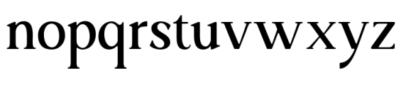 Ardiga Display Regular Font LOWERCASE