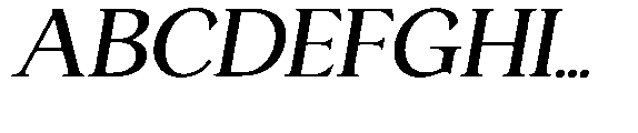 Ardiga Expanded Italic Font UPPERCASE
