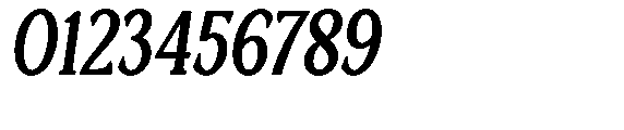 Ardiga Extra Bold Condensed Italic Font OTHER CHARS