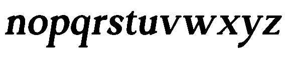 Ardiga Extra Bold Italic Font LOWERCASE