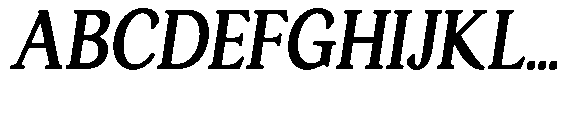 Ardiga Extra Bold Semi Condensed Italic Font UPPERCASE