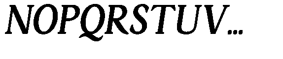 Ardiga Extra Bold Semi Condensed Italic Font UPPERCASE