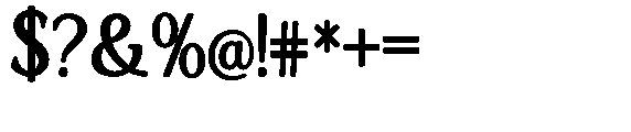 Ardiga Extra Bold Semi Condensed Font OTHER CHARS