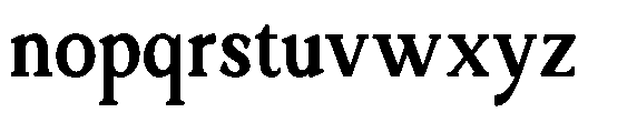 Ardiga Extra Bold Semi Condensed Font LOWERCASE