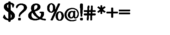Ardiga Extra Bold Semi Expanded Font OTHER CHARS