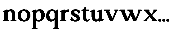 Ardiga Extra Bold Semi Expanded Font LOWERCASE
