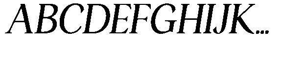 Ardiga Italic Font UPPERCASE