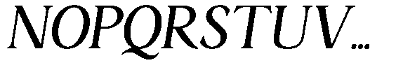 Ardiga Italic Font UPPERCASE