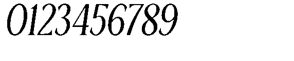 Ardiga Light Condensed Italic Font OTHER CHARS