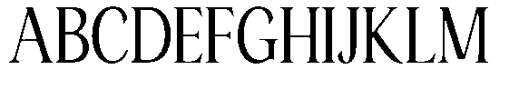 Ardiga Light Condensed Font UPPERCASE
