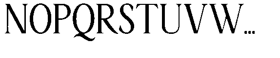 Ardiga Light Condensed Font UPPERCASE