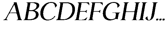 Ardiga Light Expanded Italic Font UPPERCASE