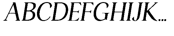 Ardiga Light Italic Font UPPERCASE