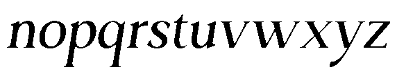 Ardiga Light Italic Font LOWERCASE