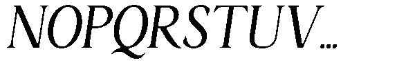 Ardiga Light Semi Condensed Italic Font UPPERCASE