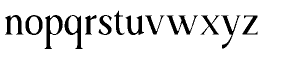 Ardiga Light Semi Condensed Font LOWERCASE
