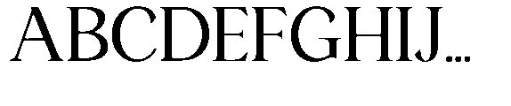 Ardiga Light Semi Expanded Font UPPERCASE