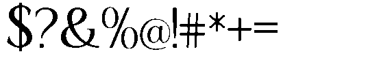 Ardiga Light Font OTHER CHARS