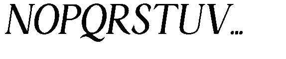 Ardiga Semi Condensed Italic Font UPPERCASE
