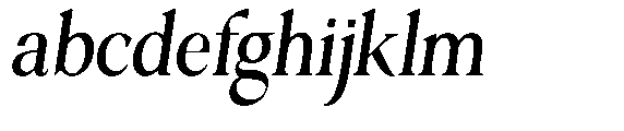 Ardiga Semi Condensed Italic FONT